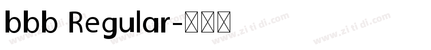 bbb Regular字体转换